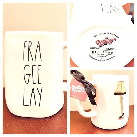 Rae Dunn A Christmas Story Fra Gee Lay Leg Lamp Mug - Picture 1 of 4